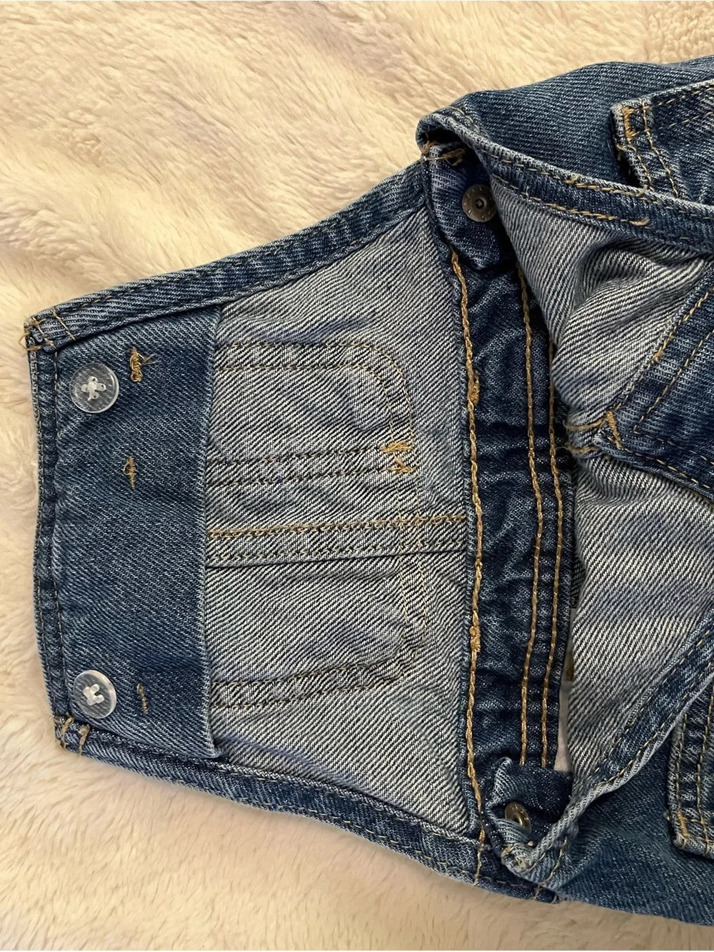 Old Navy Blue Denim Kids Overalls